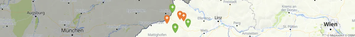 Map view for Pharmacies emergency services nearby Lambrechten (Ried, Oberösterreich)